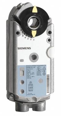 Actuator: Dampers, Proportional, Non-Spring Return, 177 in-lb, 24V AC/DC, Hardwired, NEMA 2 / IP54 (MPN GEB161.1U). Key specifications — Manufacturer Part Number: GEB161.1U; Shaft Type: Self-Centering; Shaft Rotation: CW/CCW; Stroke Degree: 90°; Power Rating: 24VAC/VDC; Input Voltage: 24V AC/DC; Brand: SIEMENS; For Use With Building Automation Systems: Building Automation System Compatible.