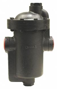 Steam Trap: Cast Iron, 1 1/2 in FNPT, 7,000 lb/hr, 250 psi Max., 450°F Max., Strainer Not Included (MPN IB15-6-250). Key specifications — Installation Orientation: Horizontal; Brand: MEPCO; Configuration: In-line.