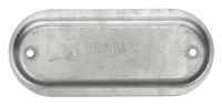 Covers for Conduit Access Fitting: Steel, Galvanized, 2 in Trade Size (MPN 670). Key specifications — Finish: Galvanized; Includes: Screws; For Use With: Hubbell Killark Threaded Rigid Conduits; Brand: HUBBELL KILLARK; Mfr. Series: Duraloy 7.