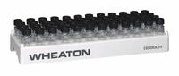 Tube Rack: 3 3/4 in Overall Wd, 1 1/8 in Overall Ht, 10 1/2 in Overall Lg, Polypropylene, White (MPN 868804). Key specifications — Material: Polypropylene; Color: White; Product Type: Vial Rack; Total Holding Capacity: (48) Positions; Brand: WHEATON.