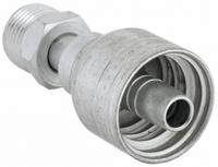 AEROQUIP Hydraulic Crimp Fitting: Steel x Steel, Straight, -6 For Hose Dash Size, Male x Genderless (MPN 1AA7MF6). Key specifications — For Hose Dash Size: -6; Fitting Gender: Male x Genderless; Fitting Connection Type: Inverted Flare x Crimp; Thread Size: 11/16"-18; Brand: AEROQUIP.