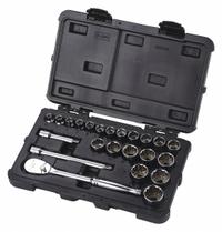 WESTWARD Socket Wrench Set: 3/8 in Drive, 23 Piece, 12-Point, Metric, 6 mm to 25 mm (MPN 53PN36). Key specifications — attr1224269: 3/8 in; attr1204638: Drive Tools Included; attr1204650: 6 mm to 25 mm; attr1204673: Socket Bits Not Included; attr1204681: Wrenches Not Included; attr1204688: WESTWARD; attr1206170: Drive Tools.