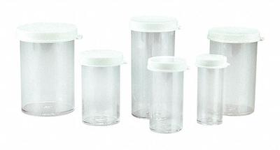QORPAK Sample Vial: Storage, Polystyrene, 18 mL, White, 20 mm Body Dia, Non-Sterile - Plastic Lab Vials
