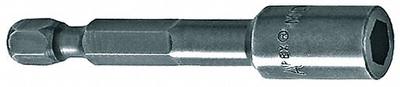 APEX Power Socket Adapter: 3/8 in Output Drive Size, Square, 3 in Overall Lg - 1/4" Male Hex Drive Power Socket Adapters