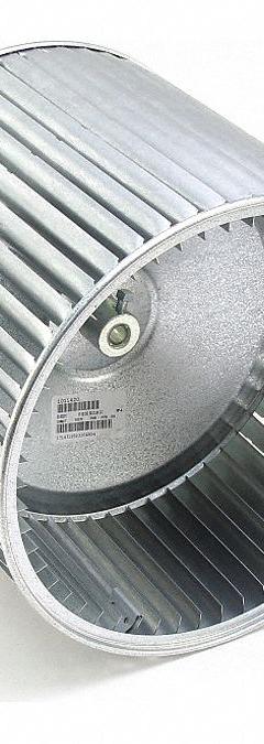 Blower Wheel: 11 in Dia, 10 in W, CW Hub End, Steel Wheel, 1 Inlets, 1/2 in Bore, Tacked, Center (MPN 1011420). Key specifications — Manufacturer Part Number: 1011420; Brand: HEIL QUAKER; Compatible with Manufacturer Model Number: C8MPL100F20A1; Compatible with Brand: ICP; Product Type: Blower Wheel; Rotation: CW Hub End.