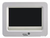 JOHNSON CONTROLS WiFi Thermostat: Heat and Cool, White, C/G/R/Sensor/W1/O/B/W2/W3/AUX/Y1/Y2, 7-Day (MPN T9580). Key specifications — Application: Heat and Cool; Housing Color: White; Programming Capability: 7-Day; Terminal Designations: Y2; Humidification Control: No; Brand: JOHNSON CONTROLS; Control Type: Touch Screen; Fan Settings: Auto-On.
