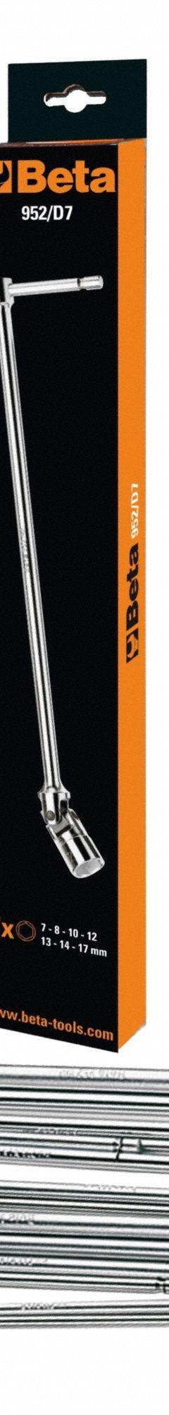 BETA Socket End Wrench Set: 8 mm_10 mm_11 mm_13 mm_14 mm_17 mm_19 mm Socket Size, 6-Point, Metric (MPN 952/S7). Key specifications — attr1204026: BETA.