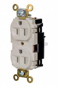 HUBBELL Receptacle: Duplex, 5-15, Light Almond, 125V AC, 15 A, 2 Pole / 3 Wire (MPN HBL5262STLA)