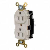 HUBBELL Receptacle: Duplex, 5-15, Light Almond, 125V AC, 15 A, 2 Pole / 3 Wire (MPN HBL5262STLA)