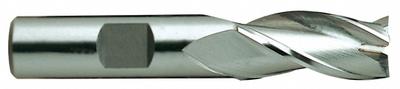 YG-1 Square End Mill: Cobalt, TiCN Coated, 3 Flute, 1/4" Mill Dia, 5/8" LOC - General Purpose Cobalt Square End Mills