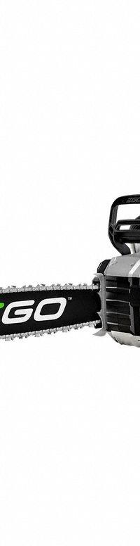 EGO Chainsaw: 20 in Bar Lg, Top Handle, Auto Chain Oiler, 56 V, 60 cc, Battery-Powered (MPN CSX5000). Key specifications — Brand: EGO.