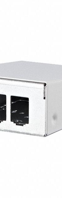 METZ CONNECT RJ45 Housing: Surface, Steel, RJ45, 3 Ports, Unequipped (MPN 130861-0302-E). Key specifications — Housing Material: Steel; Includes Connector: Unequipped; Mounting Type: Surface; Product Type: Module Housing; Connector Color: White; Connection Type: RJ45.