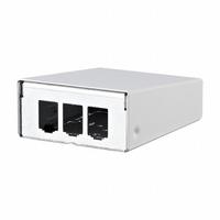 METZ CONNECT RJ45 Housing: Surface, Steel, RJ45, 3 Ports, Unequipped (MPN 130861-0302-E). Key specifications — Housing Material: Steel; Includes Connector: Unequipped; Mounting Type: Surface; Product Type: Module Housing; Connector Color: White; Connection Type: RJ45.