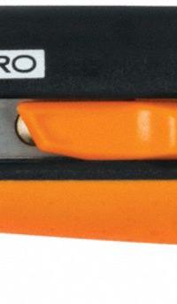 FISKARS Snap-Off Knife: 6 1/2 in Overall Lg, Rubberized, 8 Segments, 0 Blades Stored, Orange, Rubber (MPN 770210-1001). Key specifications — attr307932: Rubberized; attr307935: Orange; attr307939: Rubber; attr324893: FISKARS.