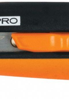FISKARS Snap-Off Knife: 6 1/2 in Overall Lg, Rubberized, 8 Segments, 0 Blades Stored, Orange, Rubber (MPN 770210-1001). Key specifications — attr307932: Rubberized; attr307935: Orange; attr307939: Rubber; attr324893: FISKARS.
