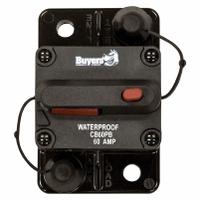 Automotive Circuit Breaker: CB, 42V DC, 60 A at 42V DC, Stud (MPN CB60PB). Key specifications — Series: CB; Voltage: 42V DC; Interrupt Rating: 60 A at 42V DC; Terminal Connection: Stud; Circuit Breaker Type: Hi-Amp Circuit Breaker; Brand: BUYERS PRODUCTS.
