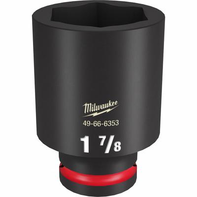 MILWAUKEE Deep Impact Socket: 3/4 in Drive Size, SAE, 1 7/8 in Socket Size, 6-Point - 3/4" Drive Impact Sockets