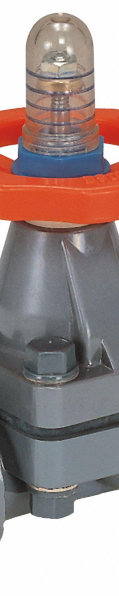 HAYWARD Diaphragm Valve: 3/4 in - PVC Diaphragm Valves for Chemicals with Position Indicators