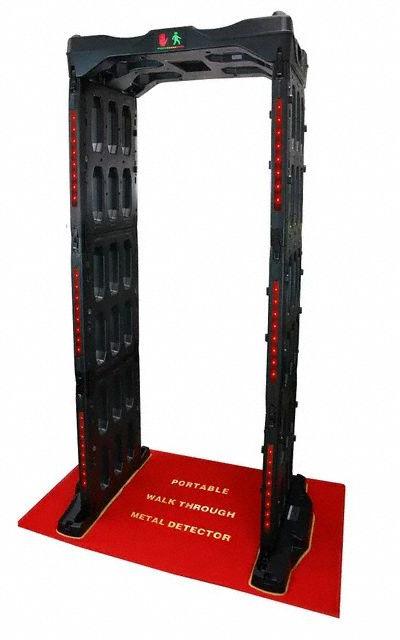 METAL DEFENDER Walk-Through Metal Detector: 3 Zones - Standard Walk-Through Metal Detectors