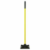 NUPLA Dirt Tamper: Steel Blade, 10 in Wd, 10 in Blade, Fiberglass Handle, 48 in Lg, Straight Handle (MPN 6894185). Key specifications — Handle Material: Fiberglass; Blade Material: Steel.