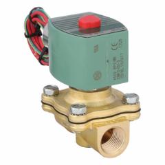REDHAT Solenoid Valve: 2-Way, Normally Closed, 1/2 in Pipe Size, 110V AC/120V AC, Watertight (MPN 8210G094N). Key specifications — Pipe Size: 1/2 in; Voltage: 120V AC; Brand: REDHAT; Coil Enclosure: Watertight.