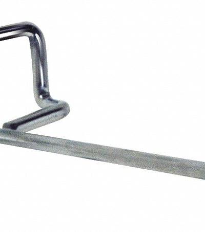 QUANTUM STORAGE SYSTEMS 9" Single Rod: Single Rod - Hooks for Louvered Panels & Racks