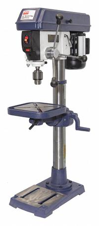 DAYTON Bench Drill Press: Belt, 120V AC, Fixed Speed, 210 RPM – 3,100 RPM, 13 in Swing, 6 1/2 in (MPN 54ZW27). Key specifications — attr73338: 6-1/2 in; attr73314: No; attr23092: 1/2 hp; attr23088: DAYTON.