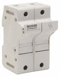 MERSEN Fuse Block: Finger-Safe, 2 Pole, 600 V AC, DIN Rail Mounting, Pressure Plate Termination (MPN US6J2). Key specifications — Brand: MERSEN.