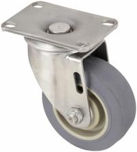 APPROVED VENDOR Plate Caster: Corrosion-Resistant/Debris-Resistant, Swivel, Rubber, Light Duty (MPN P12SX-PRP035D-12). Key specifications — attr1109528: Gray; attr1109541: APPROVED VENDOR; attr1172513: Swivel.