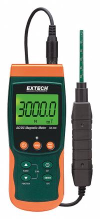 EXTECH AC/DC Magnetic Meter: 60 Hz Max Freq Measurement, 50 Hz Min Freq Measurement, 5 Digits (MPN SDL900). Key specifications — Testing Functions: AC Magnetic Fields; Magnetic Field Measurement Accuracy: AC: +/-(5% + 20 digits); Brand: EXTECH; Alert Type: Digital Display.