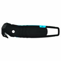 MARTOR Safety Cutter: 6 in Overall Lg, Straight Handle, Textured, Steel, Black/Blue (MPN 350045.02). Key specifications — attr307620: Black/Blue; attr307617: Straight; attr307618: Textured; attr307619: Steel; attr324885: MARTOR.