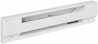 DAYTON Electric Baseboard Heater: Residential Grade, 500W, Thermostat Not Included, White, 120V AC (MPN 3UG76). Key specifications — Thermostat Included: Thermostat Not Included; Duty Rating: Residential Grade; Housing Style: Conventional; Wattage Output: 500W; Housing Color: White; Voltage: 120V AC; Brand: DAYTON.