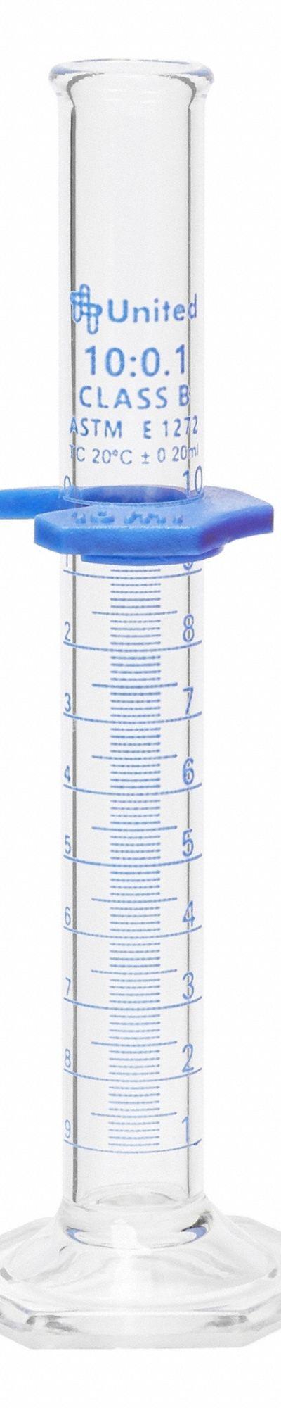 UNITED SCIENTIFIC SUPPLIES INC Graduated Cylinder: 10 mL - Class A Glass Graduated Cylinders