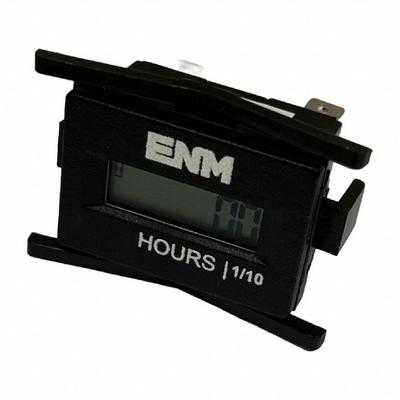 ENM Hour Meter: Hour Meters, Front Panel Mounting, Digital, 1 3/8 in x 2 in