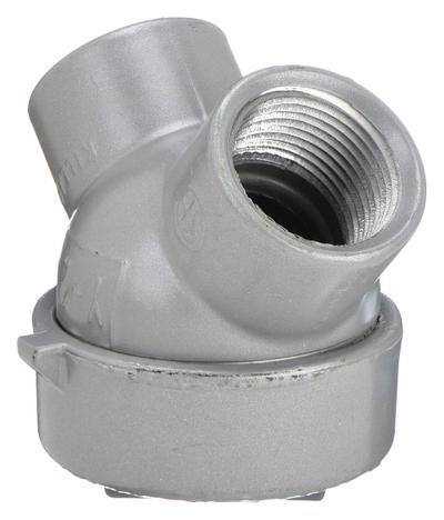 HUBBELL KILLARK Capped Elbow - Haz Loc: Aluminum, Powder Coated, 1 in Trade Size - Hazardous Location Capped Elbows