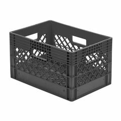 ORBIS Dairy Case/Dairy Crate: 19 1/8 in x 13 1/8 in x 12 1/8 in, 18 1/8 in Bottom Inside Lg, Black (MPN DA2412 Black). Key specifications — Material: Plastic; Brand: ORBIS.