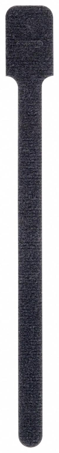 TY-RAP Hook-and-Loop Cable Tie: 9 in Lg, 2.00 in, 0.75 in Wd, Nylon/Polyethylene, Black, 10 PK (MPN FO200-50-0). Key specifications — Max. Bundle Dia.: 2.00 in; Material: Polyethylene; Color: Black; Brand: TY-RAP.