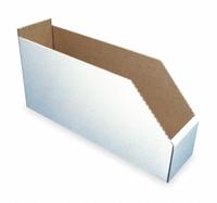 PACKAGING CORPORATION OF AMERICA Corrugated Shelf Bin: 17 in Overall Lg, 6 1/4 in x 8 1/2 in, White (MPN 1W960). Key specifications — Brand: PACKAGING CORPORATION OF AMERICA; % Recycled Content: 30-45%; Manufacturer Part Number: 1W960; Includes Dividers: Dividers Not Included; Electrostatic Discharge: Not Electrostatic Discharge Conductive.