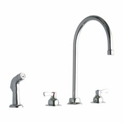 ELKAY Handle-Operated Faucet: Elkay®, Brass, Centerset, Deck, 4 Mounting Holes, 1.5 gpm Flow Rate (MPN LK801GN08L2). Key specifications — Series: Elkay®; Brand: ELKAY.