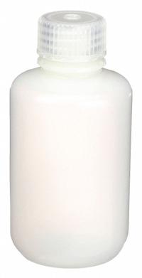 APPROVED VENDOR Sampling Bottle: HDPE, 4.22 fl oz, 125 mL, Natural, 24-415 mm Screw Closure Size (MPN 333004). Key specifications — Body Color: Natural; Closure Attached: Attached; Brand: APPROVED VENDOR; Pre-Cleaned: Trace Metals; Closure Included: Yes.