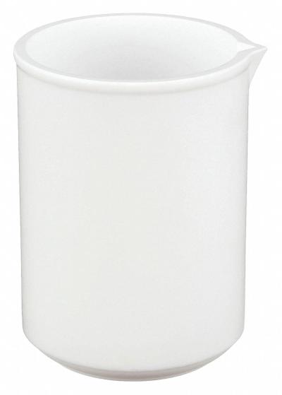 APPROVED VENDOR Beaker: Low Form, PTFE, 600 mL, 90 mm Outside Dia, 90 mm Overall Ht - Low Form Plastic Beakers Without Handles