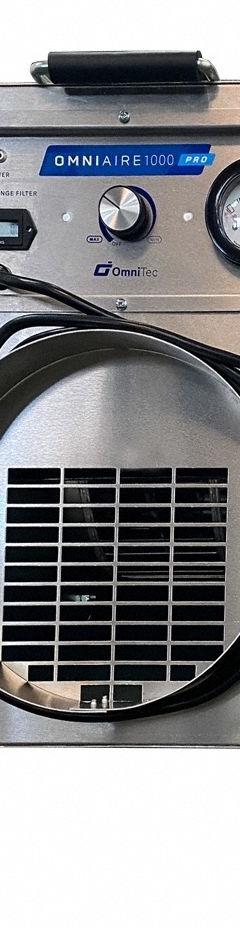 Negative Air Machine: Aluminum, Negative Air Pressure/Particulate Filtration/Positive Air Pressure (MPN OA1000 PRO). Key specifications — Brand: OMNICLEAN; Includes Filter: Air Filter Included.