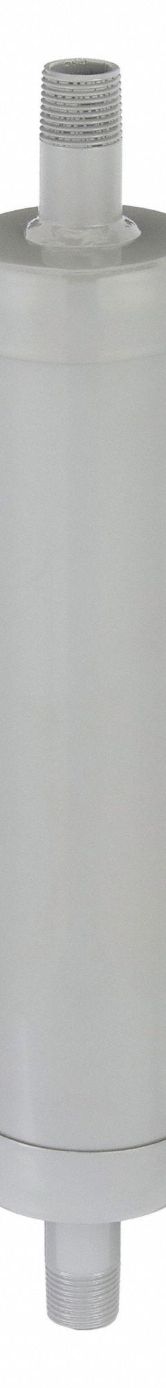 SOLBERG Inlet/Discharge Silencers: 1/2 in (M)NPT Inlet Size, 25 cfm, 13.85 in Overall Ht, SLCRT050. Key specifications — attr60071: SLCRT050; attr60074: SOLBERG.