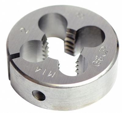 OSG Round Threading Die: #8-32 UNC, 5/8 in OD, Solid, High Speed Steel (MPN 2724700) - Solid Round Threading Dies
