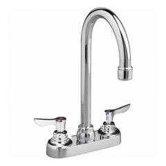 AMERICAN STANDARD Gooseneck Kitchen/Bathroom Faucet: Monterrey, Cast Brass, Chrome Finish, Centerset (MPN 7500140.002). Key specifications — Includes: Field-Convertible Swivel/Rigid Spout; Brand: AMERICAN STANDARD; Series: Monterrey.