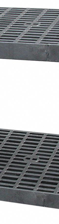 STRUCTURAL PLASTICS Plastic Shelving: 36 in x 24 in, 27 in Overall Ht, 2 Shelves (MPN S3624B). Key specifications — Resistance Properties: Corrosion-Resistant; Frame Material: Plastic; Shelving Material: High Density Polyethylene; Brand: STRUCTURAL PLASTICS.