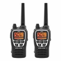 MIDLAND Handheld Two Way Radio: GXT Series, GMRS, Analog, 2.5 W, 50 Channels, Alphanumeric, 18 hr (MPN GXT3000VP4). Key specifications — FCC License Required: Yes.