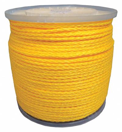 APPROVED VENDOR General Purpose Utility Rope: Hollow Braid, 1/4 in Dia - Light-Weight Utility Rope