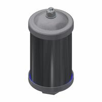 SOLBERG Discharge Silencer: 1 1/4 in FPT, 1 15/16 in Hex Size, Cast Aluminum, Polyester, 30 dBA NRR (MPN CAM-SW8109-125C). Key specifications — attr124412: SOLBERG; attr124418: Aluminum; attr124422: Polyester; attr124426: Cast Aluminum.