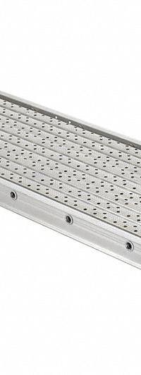 LOUISVILLE LADDER Scaffolding Stage (MPN P22812). Key specifications — Color: Silver; Included Components: Optional modularhandrail system; Series: P; Brand: LOUISVILLE LADDER; Deck Material: Aluminum; Frame Material: Aluminum.
